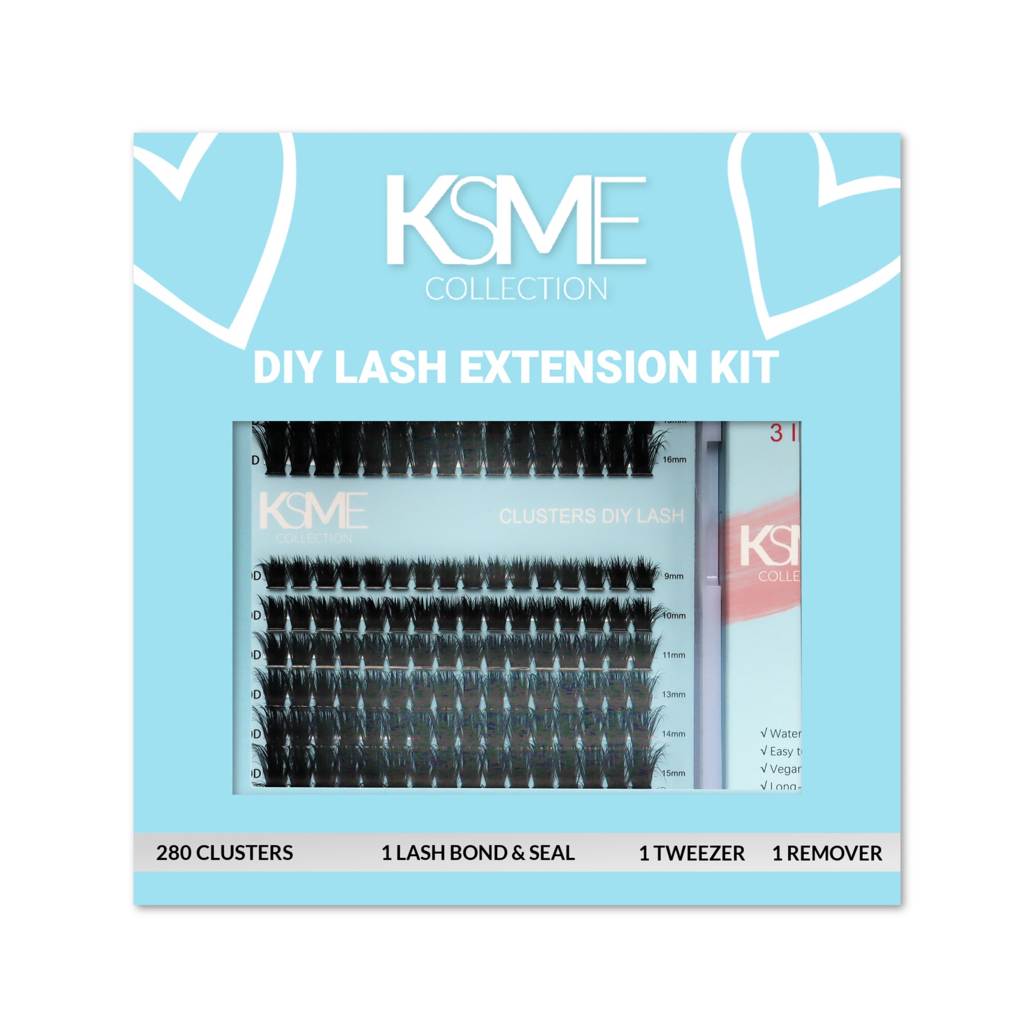 KSME DIY Lash Cluster Kit – Dramatic Volume