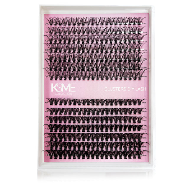KSME DIY Lash Cluster Tray – Natural Edition (30D/40D)