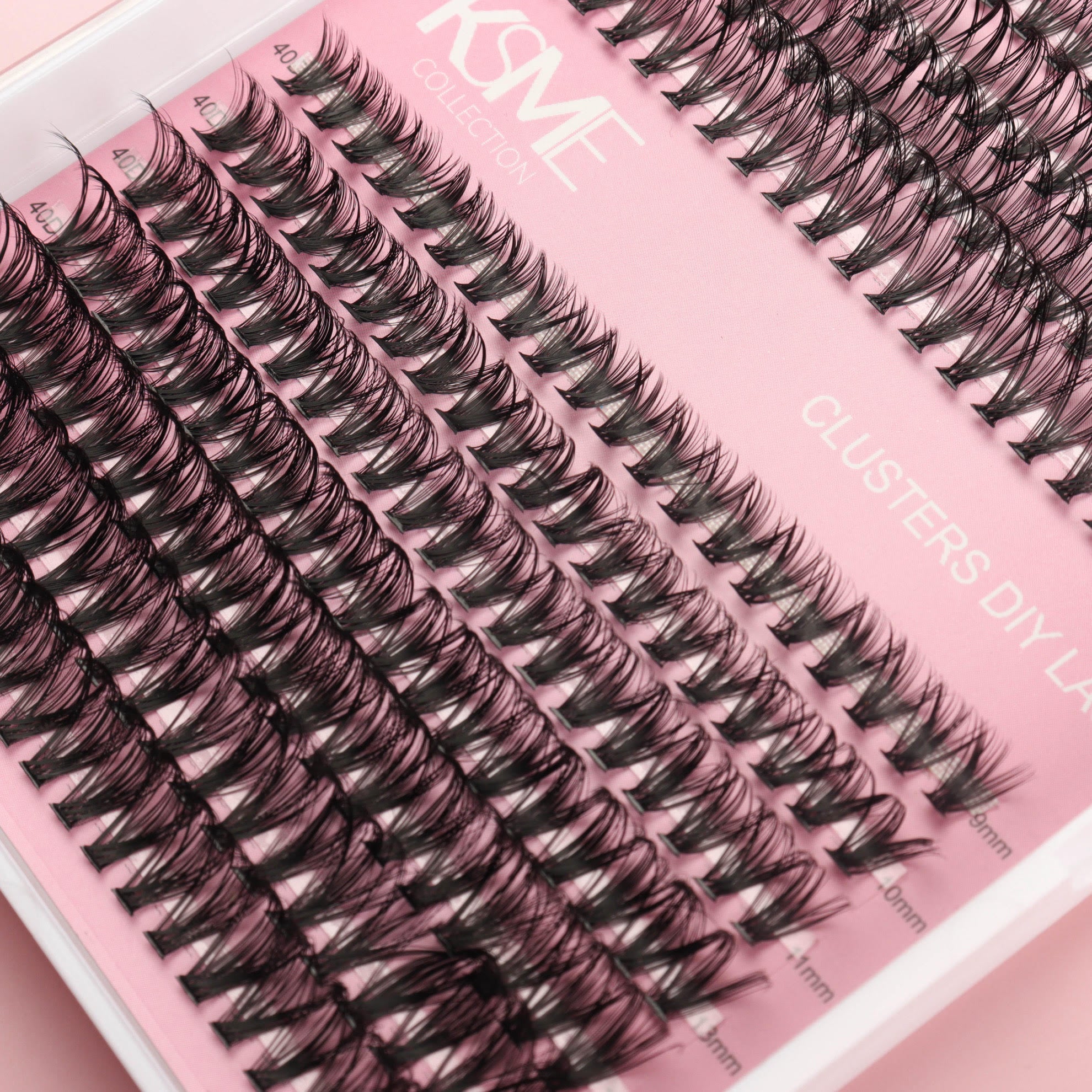 KSME DIY Lash Cluster Tray – Natural Edition (30D/40D)