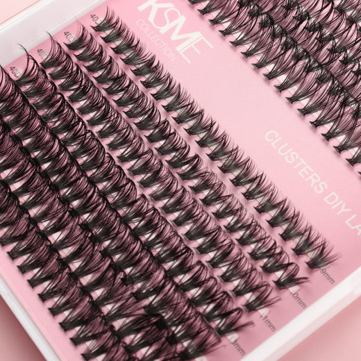 KSME DIY Lash Cluster Tray – Natural Edition (30D/40D)