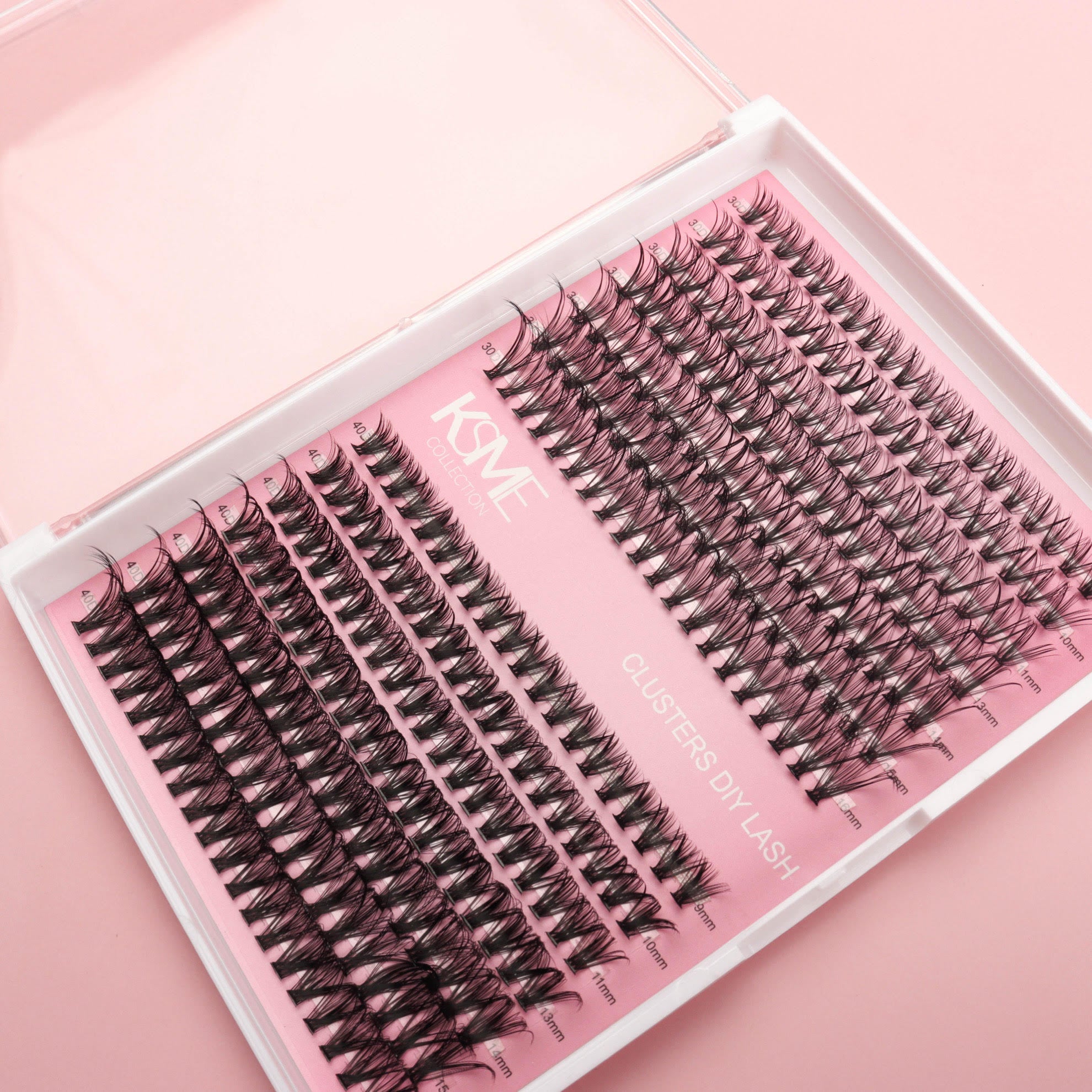 KSME DIY Lash Cluster Tray – Natural Edition (30D/40D)